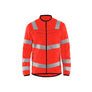 Hi-Vis Microfleece jacket - Red hi-vis - 4XL