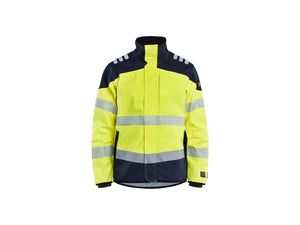 Multinorm softshell jacket - Hi-vis yellow/navy blue - 4XL