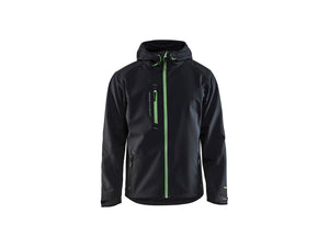 Pro Softshell Jacket - Black/Green - 4XL