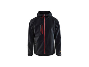 Pro Softshell Jacket - Black/Red - 4XL