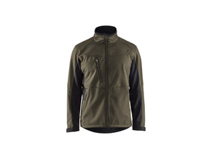 Softshell Jacket - Dark olive green/Black - 4XL