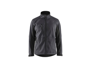 Softshell Jacket - Mid grey/Black - 4XL
