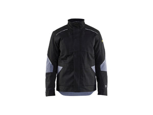 Flame Resistant Winter Jacket - Black/Grey - 4XL