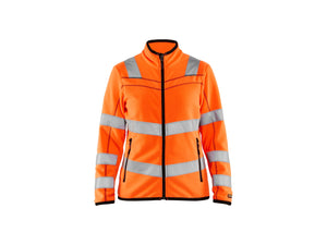 Women's Hi-Vis microfleece jacket - Orange - L
