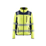 Women's Hi-Vis knitted jacket - Hi-vis yellow/navy blue - L