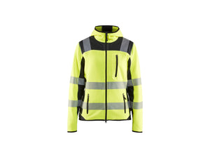 Women's Hi-Vis knitted jacket - Hi-vis yellow/Black - L