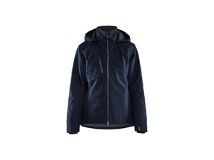 Women's Lightweight lined Winter Jacket - Dark navy/Black - L