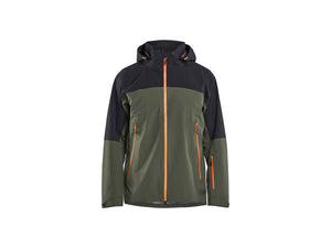 STRIKER Shell Jacket Stretch - Forest Green/Rust - 4XL