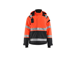 Hi-Vis shell jacket - Red hi-vis/black - 4XL