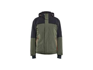 STRIKER Winter Jacket Stretch - Forest Green/Rust - 4XL