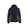 STRIKER Winter Jacket Stretch - Dark navy blue/Hi-vis yellow - 4XL