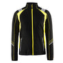 Microfleece jacket - Black/Hi-vis yellow - 4XL