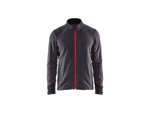 Branded Super Light Fleece - Dark grey/red - S