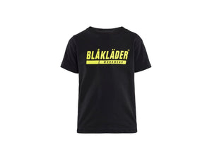 Children’s T-Shirt - Black/Hi-vis yellow - 110116