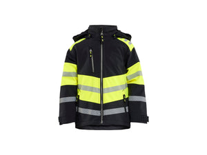 Children’s Softshell Jacket - Black/Hi-vis yellow - 110116