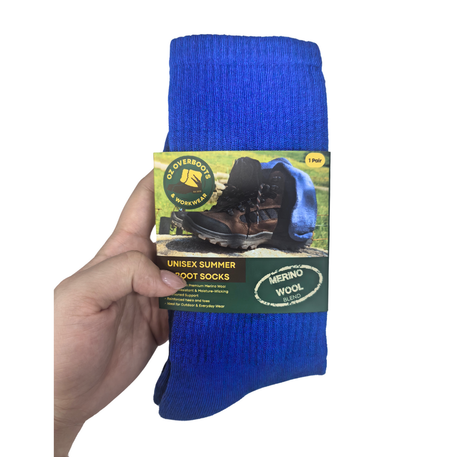 Australian Merino Wool Crew Socks – Lightweight, Odour-Resistant, Reinforced