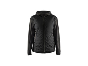 Women's hybrid jacket - Dark grey/black - L
