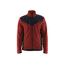 Knitted Jacket with Softshell - Burned Red/Black - 4XL