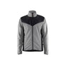 Knitted Jacket with Softshell - Grey melange/Black - 4XL