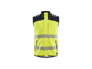 Blaklader Multinorm Softshell Vest - Hi-vis yellow/navy blue