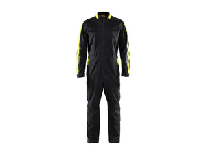 Industry overalls stretch - Black/Hi-vis yellow - 30R