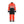 Hi-Vis overall - Red hi-vis/black - 32R