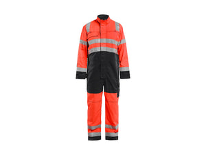 Hi-Vis overall - Red hi-vis/black - 32R