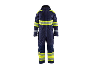 Hi-Vis Winter Overall - Navy blue/Hi-vis yellow - 4XL