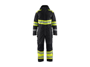 Hi-Vis Winter Overall - Black/Hi-vis yellow - 4XL