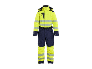 Women’s Winter Overall Hi-Vis - Hi-vis yellow/navy blue - L