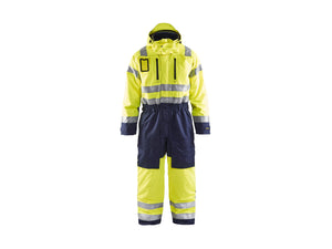 Hi-Vis Winter overall - Hi-vis yellow/navy blue - 32R