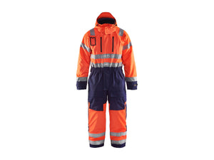 Hi-Vis Winter overall - Orange/Navy blue - 32R