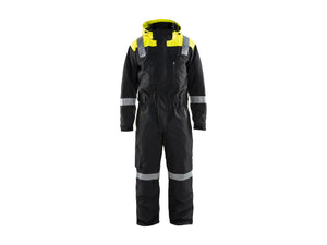 Winter coverall - Black/Hi-vis yellow - 32R