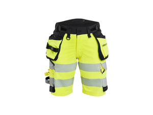 Women's Hi-Vis shorts 4-way stretch - Hi-vis yellow/Black - 10R