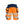 Women's Hi-Vis shorts 4-way stretch - Orange/Navy blue - 10R