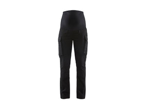 Women's maternity service Work Trousers with stretch - Black - L