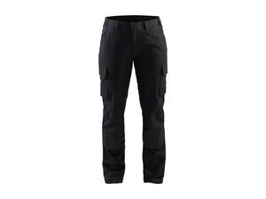 Women's Industry Work Trousers Stretch - Black - 10R