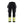 Women's Hi-Vis softshell Work Trousers - Black/Hi-vis yellow - 10R