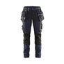 Women's craftsman Work Trousers with Stretch - Dark navy/Black - 12R