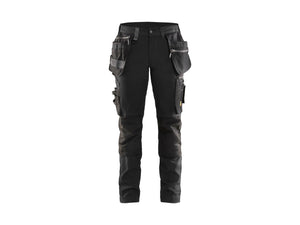 Women's craftsman Work Trousers with Stretch - Black - 10R
