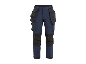 Women's Craftsman Work Trousers 4-way stretch - Dark navy/Black - 10R