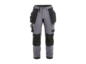 Women's Craftsman Work Trousers 4-way stretch - Mid grey/Black - 10R