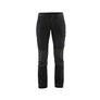 Women's 4-way stretch service Work Trousers - Black/Dark grey - 10R