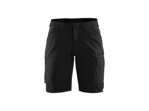 Women's service shorts with 4-way stretch - Black/Dark grey - 10R