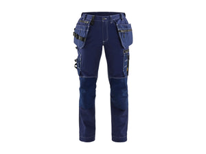 Women's Craftsman Work Trousers with Stretch - Navy Blue - 10R