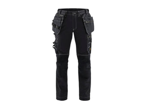 Women's Craftsman Work Trousers with Stretch - Black - 10R