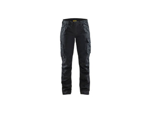 Women's service Work Trousers stretch - Black/Black - 10R