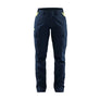 Women's industry Work Trousers stretch - Dark navy blue/Hi-vis yellow - 10R