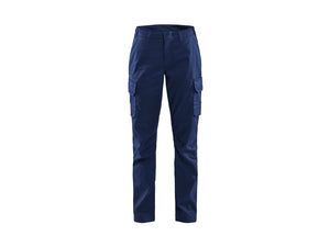 Women's industry Work Trousers stretch - Navy blue/Cornflower blue - 10R