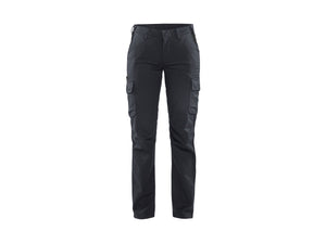 Women's industry Work Trousers stretch - Mid grey/Black - 10R